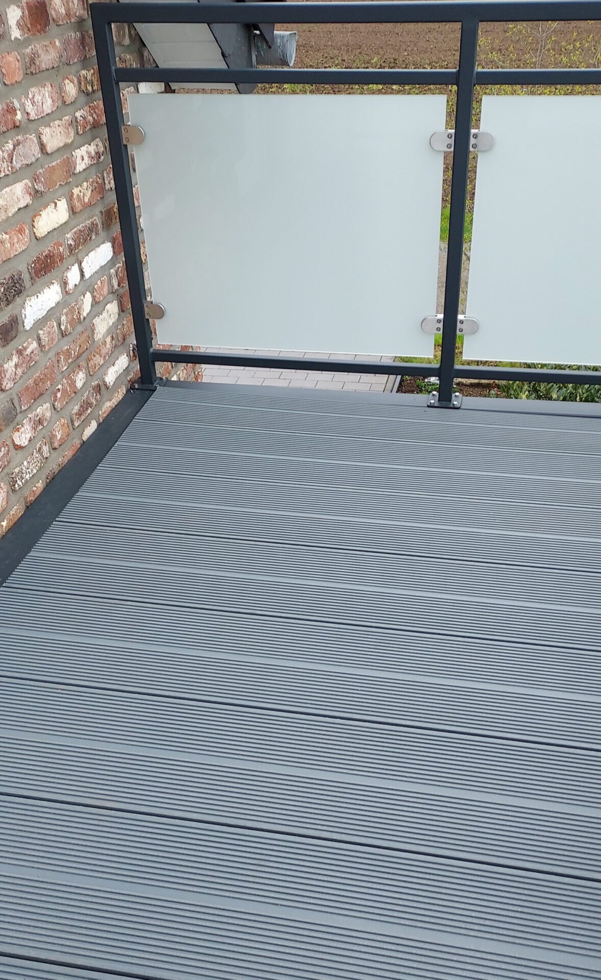 Wasserdichtes Verlegesystem auf Balkon