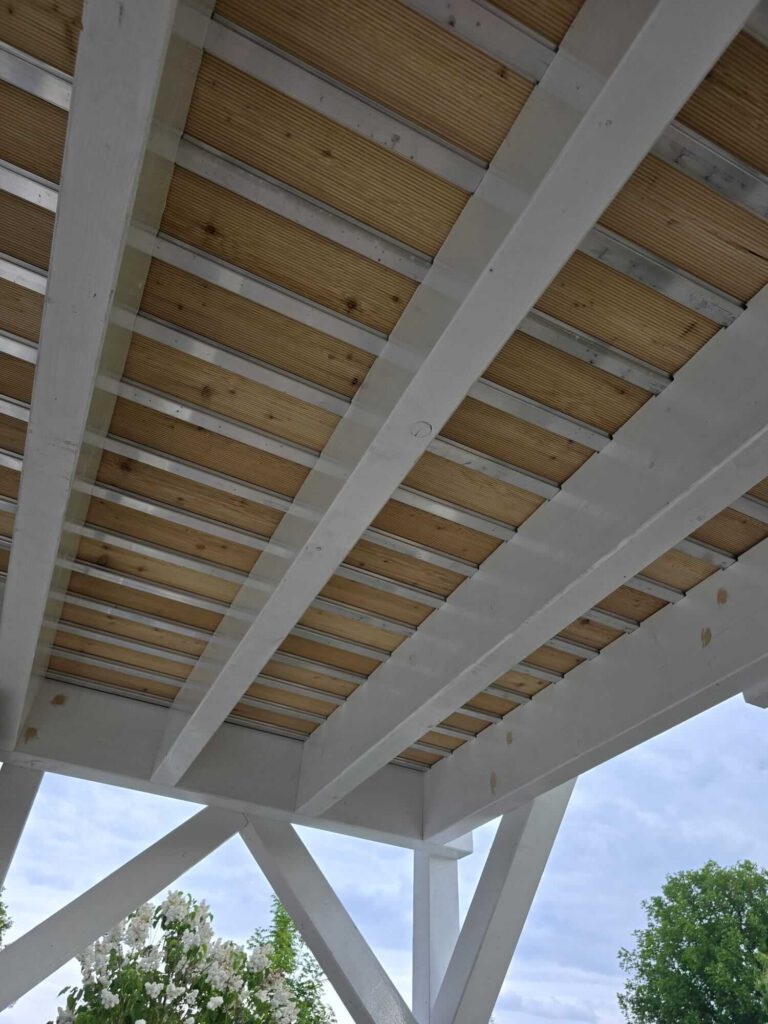 Terrasse von unten